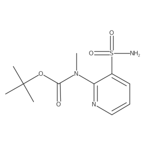 tert-butyl N-methyl-N-(3-sulfamoylpyridin-2-yl)carbamate Structure