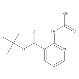 {3-[(Tert-butoxy)carbonyl]pyridin-2-yl}carbamic acid结构式