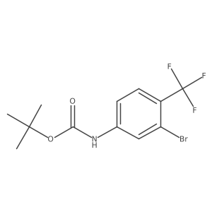 tert-Butyl (3-bromo-4-(trifluoromethyl)phenyl)carbamate Structure