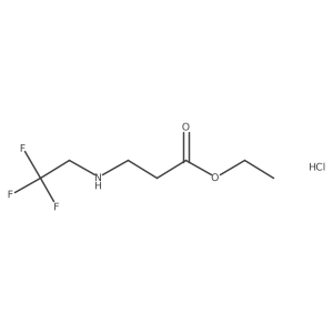 Ethyl 3-((2,2,2-trifluoroethyl)amino)propanoate hcl结构式