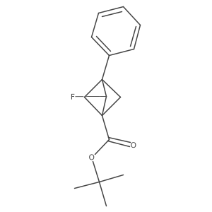 Tert-butyl 2-fluoro-3-phenylbicyclo[1.1.1]pentane-1-carboxylate Structure