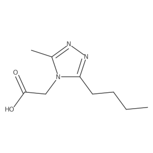 2-(3-butyl-5-methyl-4H-1,2,4-triazol-4-yl)acetic acid结构式