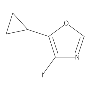5-Cyclopropyl-4-iodo-1,3-oxazole Structure