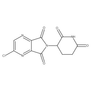 2-Chloro-6-(2,6-dioxopiperidin-3-yl)-5H-pyrrolo[3,4-b]pyrazine-5,7(6H)-dione Structure