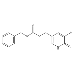 benzyl N-[(5-bromo-6-hydroxypyridin-3-yl)methyl]carbamate结构式