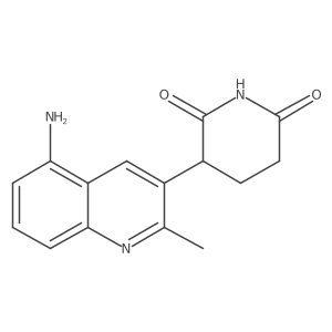 3-(5-Amino-2-methyl-3-quinolinyl)-2,6-piperidinedione结构式
