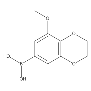 (5-Methoxy-2,3-dihydro-1,4-benzodioxin-7-yl)boronic acid结构式