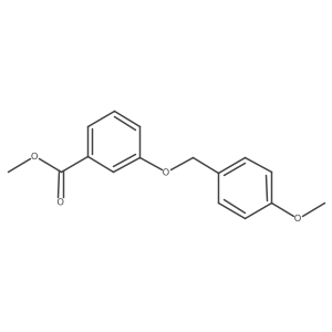 Methyl 3-({[4-(methyloxy)phenyl]methyl}oxy)benzoate结构式