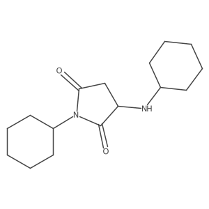 1-Cyclohexyl-3-(cyclohexylamino)pyrrolidine-2,5-dione Structure