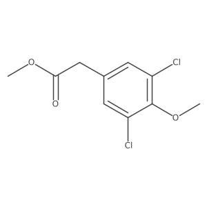 Methyl 3,5-dichloro-4-methoxy-phenylacetate结构式