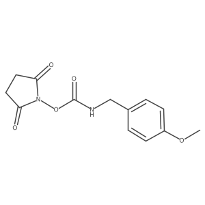 1-({[(4-Methoxybenzyl)amino]carbonyl}oxy)pyrrolidine-2,5-dione Structure
