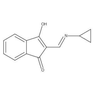 2-[(Cyclopropylamino)methylidene]-1h-indene-1,3(2h)-dione Structure