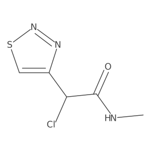 2-chloro-N-methyl-2-(thiadiazol-4-yl)acetamide Structure