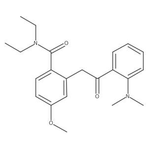Benzamide,2-[2-[2-(dimethylamino)phenyl]-2-oxoethyl]-n,n-diethyl-4-methoxy-结构式