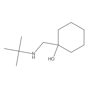 1-((tert-Butylamino)methyl)cyclohexan-1-ol Structure