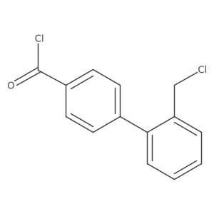 2a(2)-(Chloromethyl)[1,1a(2)-biphenyl]-4-carbonyl chloride结构式