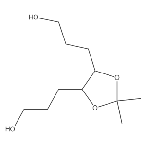 3,3'-[(4S,5S)-2,2-Dimethyl-1,3-dioxolane-4,5-diyl]di(propan-1-ol)结构式