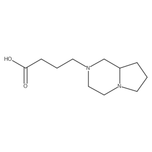 Hexahydropyrrolo[1,2-a]pyrazine-2(1H)-butanoic acid结构式