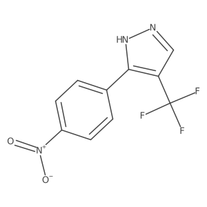 4-(Trifluoromethyl)-5-(4-nitrophenyl)-1H-pyrazole结构式