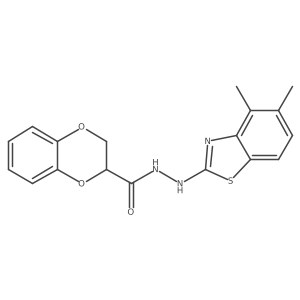 N'-(4,5-dimethylbenzo[d]thiazol-2-yl)-2,3-dihydrobenzo[b][1,4]dioxine-2-carbohydrazide Structure