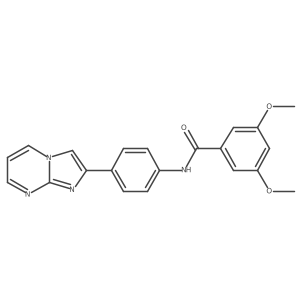 N-(4-(imidazo[1,2-a]pyrimidin-2-yl)phenyl)-3,5-dimethoxybenzamide结构式