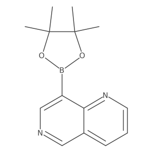 8-(4,4,5,5-Tetramethyl-1,3,2-dioxaborolan-2-yl)-1,6-naphthyridine结构式