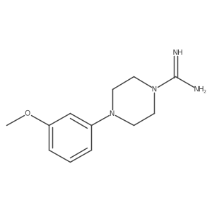 4-(3-Methoxyphenyl)piperazine-1-carboximidamide结构式