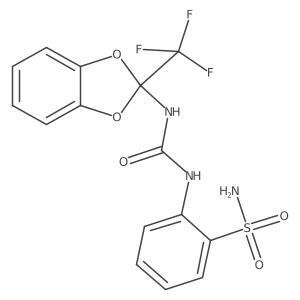 2-(3-(2-(Trifluoromethyl)benzo[d][1,3]dioxol-2-yl)ureido)benzenesulfonamide Structure