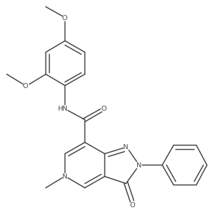 N-(2,4-dimethoxyphenyl)-5-methyl-3-oxo-2-phenyl-2H,3H,5H-pyrazolo[4,3-c]pyridine-7-carboxamide Structure