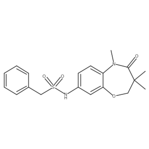 1-phenyl-N-(3,3,5-trimethyl-4-oxo-2,3,4,5-tetrahydrobenzo[b][1,4]oxazepin-8-yl)methanesulfonamide结构式