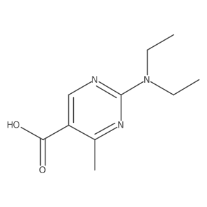 2-(Diethylamino)-4-methylpyrimidine-5-carboxylic acid Structure