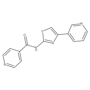 N-[4-(pyridin-3-yl)-1,3-thiazol-2-yl]pyridine-4-carboxamide Structure