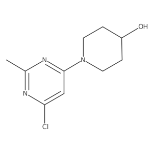 1-(6-Chloro-2-methylpyrimidin-4-yl)piperidin-4-ol结构式