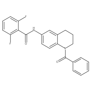 N-(1-benzoyl-1,2,3,4-tetrahydroquinolin-6-yl)-2,6-difluorobenzamide Structure