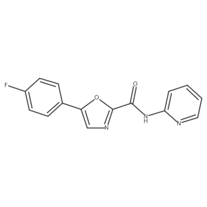 5-(4-fluorophenyl)-N-(pyridin-2-yl)oxazole-2-carboxamide Structure