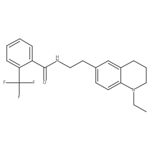 N-[2-(1-ethyl-1,2,3,4-tetrahydroquinolin-6-yl)ethyl]-2-(trifluoromethyl)benzamide Structure