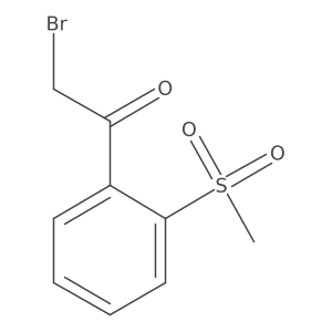 2-(Methylsulphonyl)phenacyl bromide Structure