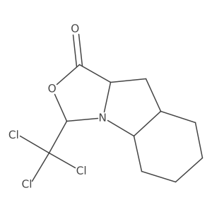 (3S,4aS,8aS,9aR)-3-(Trichloromethyl)octahydrooxazolo[3,4-a]indol-1(3H)-one Structure