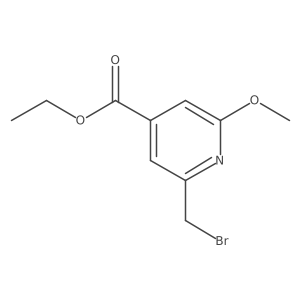 Ethyl 2-bromomethyl-6-methoxyisonicotinate Structure