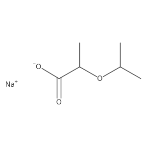 Sodium 2-isopropoxypropanoate结构式