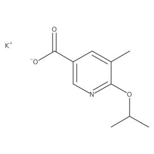 Potassium 6-isopropoxy-5-methylnicotinate结构式