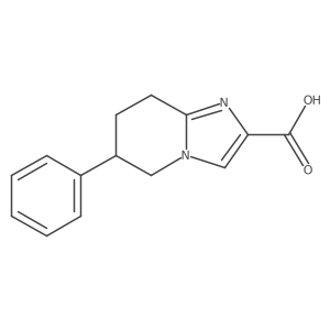 6-Phenyl-5,6,7,8-tetrahydroimidazo[1,2-a]pyridine-2-carboxylic acid结构式