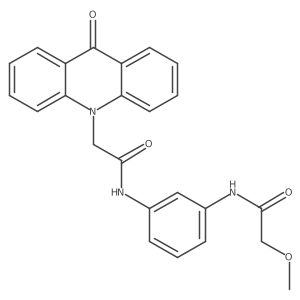 2-Methoxy-N-(3-(2-(9-oxoacridin-10(9H)-yl)acetamido)phenyl)acetamide Structure