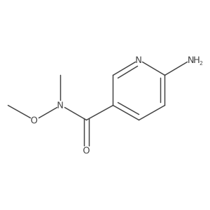 6-amino-N-methoxy-N-methylpyridine-3-carboxamide Structure