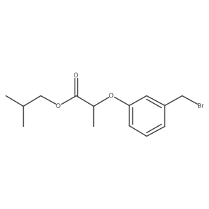 2-methylpropyl (2S)-2-[3-(bromomethyl)phenoxy]propanoate结构式
