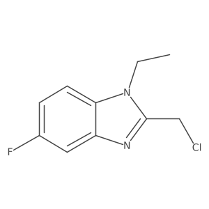 2-(chloromethyl)-1-ethyl-5-fluoro-1H-1,3-benzodiazole Structure