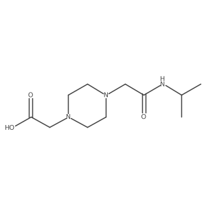 2-(4-(2-(Isopropylamino)-2-oxoethyl)piperazin-1-YL)acetic acid Structure
