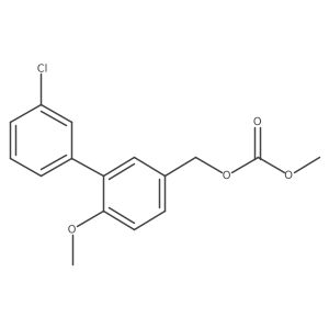 Carbonic acid 3'-chloro-6-methoxy-biphenyl-3-ylmethyl ester methyl ester结构式
