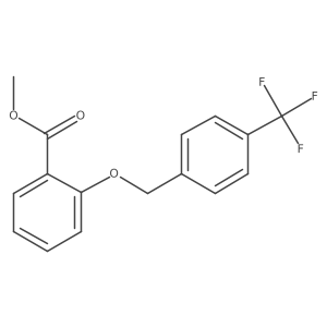 Methyl 2-{[4-(trifluoromethyl)benzyl]oxy}benzoate结构式