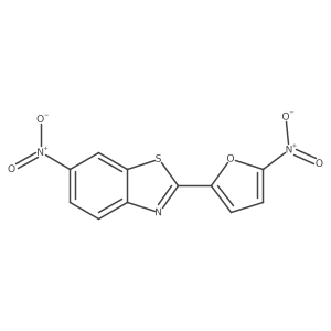 6-Nitro-2-(5-nitro-2-furyl)benzothiazole Structure
